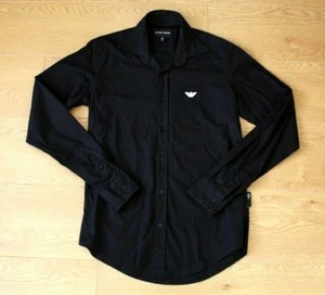 Emporio Armani Shirt Ladies Black Cotton Size Misura Small - Picture 1 of 12
