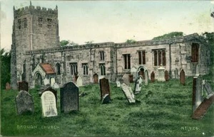 PRINTED POSTCARD OF BROUGH CHURCH (NEAR KIRKBY STEPHEN) WESTMORLAND, PHOENIX#426 - Picture 1 of 2