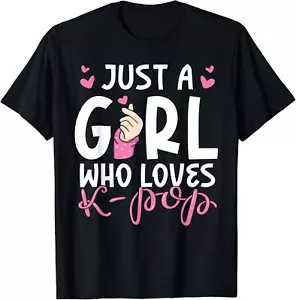 Just A Girl Who Loves K-Pop Gift Unisex T-Shirt - Picture 1 of 3