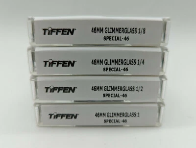 Tiffen 46mm Glimmerglass 1/8 1/4 1/2 & 1 Filter Set - 4 Glimmer Glass Filters  - Image 1 of 4