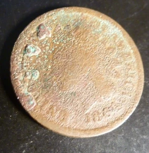 Indian Head Cent 1864 Bronze Poor #15 - Picture 1 of 2
