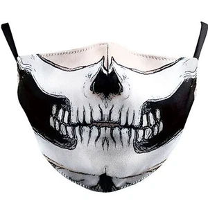 Skull Face Mask Washable Reusable Biker Motorcycle Halloween - Picture 1 of 5