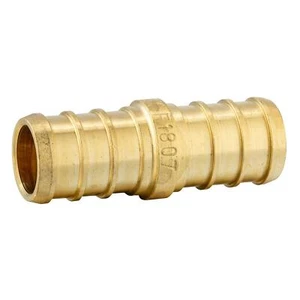 EFIELD 3/4" Pex Straight Coupling Crimp Brass Fittings Lead Free Free Shipping - Picture 1 of 7