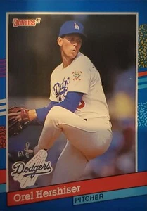 1991 Donruss #280 Orel Hershiser - Los Angeles Dodgers  - Picture 1 of 2