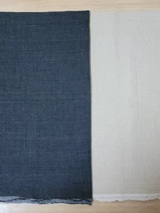 Japanese Yarn dyed fabric 2 types 1M each 100% cotton Made in Japan - Picture 1 of 12
