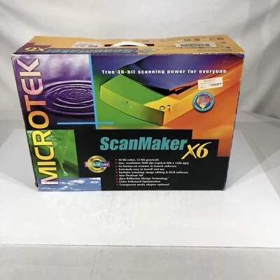 Microtek ScanMaker X6 Desktop SCSI Flatbed Scanner MRS-1200Y6S - Image 1 of 4