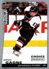 2008-09 Collectors Choice Reserve Silver #178 Simon Gagne
