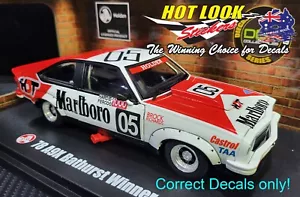 1:24 DDA MARLB0R0 Decals suit Peter Brock 1978 1979 Bathurst winner A9X Torana - Picture 1 of 3