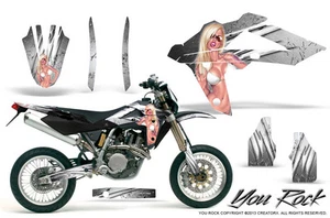HUSQVARNA TC/TE/SMR 250/450 05-11 GRAPHICS KIT DECALS STICKERS CREATORX YRW - Picture 1 of 1
