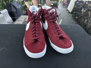 Herren Nike Blazer Mid Rot Weiß Wildleder Gr. 11,5 (Damen’s 13) - Bild 1 von 8