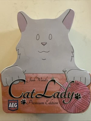 Cat Lady - Premium Edition Board Game TIN BOX Wood Components Stickers Used Once - Image 1 of 4