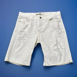 Bermuda Abercrombie and Fitch donna taglia 25 bianco pantaloncino invecchiato 30x9 - Foto 1 di 6