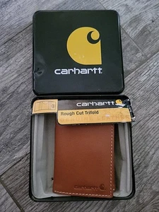 Cartera Carhartt Corte Áspero Triple Plegable Cuero Curtido Genuino Tostado NUEVA 61-CH2332-211 - Imagen 1 de 11