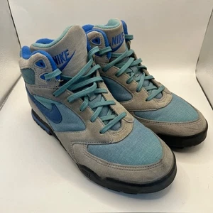 VTG 90s Nike Caldera ACG Hiking Sneaker Women's 8.5 Gray Blue High Top Boot - Picture 1 of 8