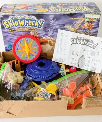 Captain Hook's Shipwreck Game by TOMY 2003 Open Box Vintage 100% Complete Pirate - Image 1 of 3
