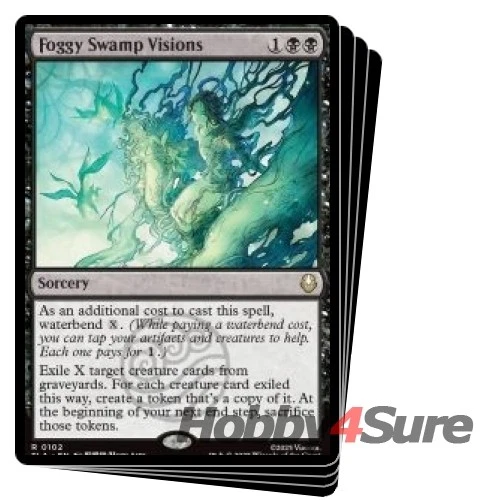 Foggy Swamp Visions X4 M/NM Magic: The Gathering MTG Avatar: The Last Airbender - Image 1 of 1