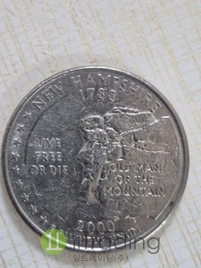 2000 New Hampshire George Washington Quarter 25¢ – Obverse Strike Error – Rare - Picture 1 of 2