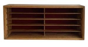 Jokari Porta Nastro VHS in Legno 10 Slot Vintage Made in Taiwan - Foto 1 di 6