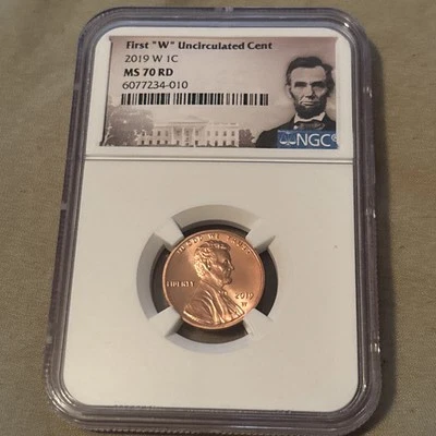 2019-W Lincoln Cent NGC MS70RD Perfect Grade Scarce Coin - Image 1 of 3