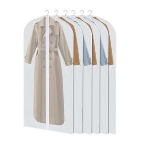 Wellong 6 Packs Dress Bags, 60 Inches Garments Bags for Storage, Suit Cover P... - Bild 1 von 7