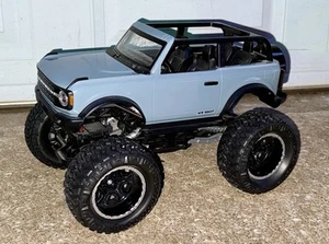 New Bright RC Ford Bronco Blue 1:10 Scale Untested Parts Repair Restoration - Picture 1 of 5