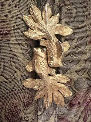 Hebilla de cinturón vintage Mimi Di N Koi entrelazada RARA Foto 1 de 4