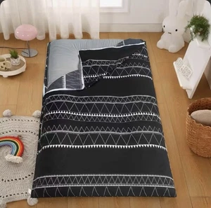 Cover for Traditional Japanese Futon Mattress, Futon Floor Twin Boho Geometric - Picture 1 of 7