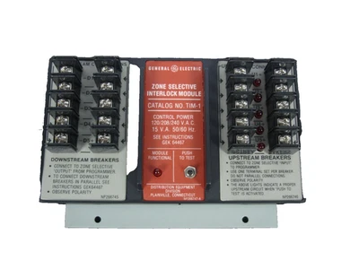 GE ZONE SELECTIVE INTERLOCK MODULE DEVICE TIM-1  - Image 1 of 4