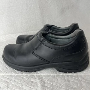 Dansko Shoes Men’s 13 Black Wynn Clogs Leather Slip Resistant Comfort Chef Work - Picture 1 of 10