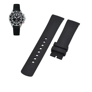 A19529M 22mm Black Rubber Watch Strap For Nautica - Picture 1 of 7