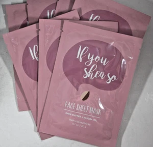 7 Bath & Body Works Face Sheet Mask shea butter jojoba oil If You Shea So - Picture 1 of 7