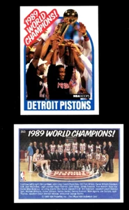 1989-90 NBA Hoops Set-Break #353 Pistons Champions NM-MT OR BETTER  2 ct lot - Picture 1 of 1