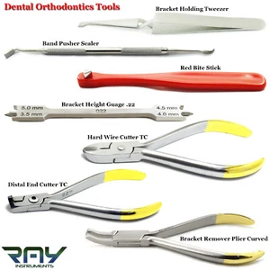 Orthodontic Distal Cutter Ligature Pliers Bracket Positioning Gauge Dental Tools - Picture 1 of 8