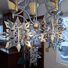 6PCS 3D Big Hanging Snowflakes Christmas Decorations Ornaments Pendants Xmas UK