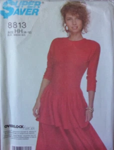 Simplicity Sewing Pattern 8813 Size 6-12 Knit Dress with 2 Tiers - Picture 1 of 2