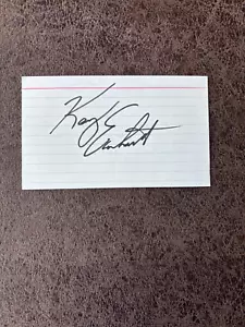 Kerry Earnhardt Index Card - NASCAR - Autographed! - Picture 1 of 2