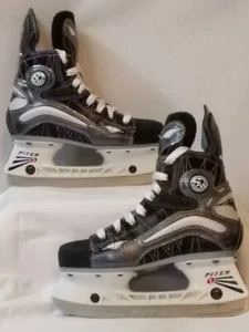 Mission Womens SW 4D Pro Stock Black/Silver Ice Hockey Skates with Pitch Size 4D - Picture 1 of 9