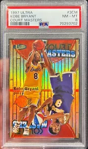 1997-98 Ultra Kobe Bryant Court Masters Holo SP Insert Card #3 PSA 8 - Picture 1 of 1