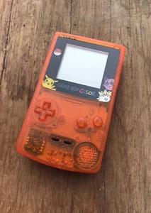 Nintendo GameBoy Color - Retro Colour Game Boy Handheld GBC Pokemon Clear Orange - Picture 1 of 3