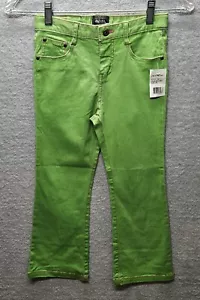 Von Dutch Kids girls' pants (size 6X), neon green, rare, stretch, custom-made - Picture 1 of 9