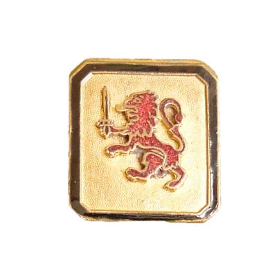 Button Antique - Enamel - Heraldry - 24 MM - 19th C. Enamel Button - Image 1 of 4