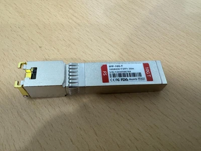 Compatible con FS-Cisco SFP-10G-T 10GBASE-T SFP+ Cobre RJ-45 30m Foto 1 de 3