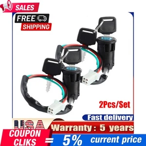 Ignition Switch Key For Chinese Quad ATV 50cc 70cc 90cc 110cc 125cc TaoTao Sunl - Bild 1 von 12