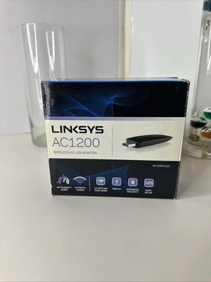 Linksys AC1200 Wireless-AC USB Adapter *New* WUSB6300 - Image 1 of 4