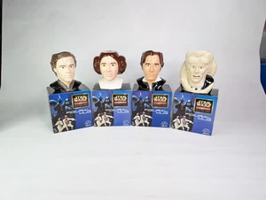 Vintage Applause Star Wars Figur Keramiktasse Set Leia Han Solo Luke Fortuna - Bild 1 von 14