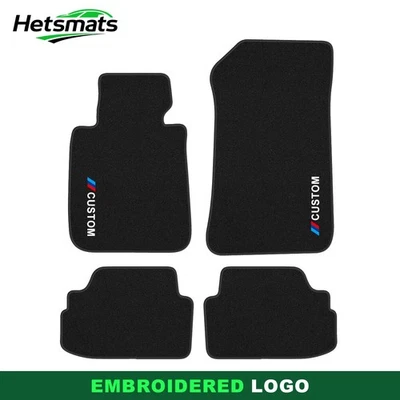 Alfombrillas de terciopelo negras personalizadas para BMW Serie 1 E88 2007-2012 Foto 1 de 4