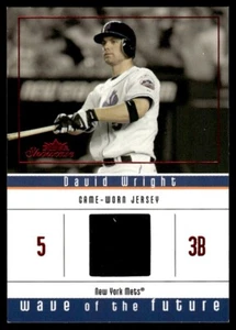 2005 Fleer Showcase Wave of the Future Jersey Red DAVID WRIGHT 267/610 New York - Picture 1 of 2