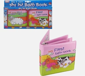 Baby Bath Time My 1st First Bath Book Toddler Play Floating Educational Toy - Picture 1 of 3