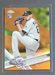 German Marquez 2017 Topps Chrome Orange Refractor RC #42 Rookie #21/25 Rockies - Picture 1 of 8