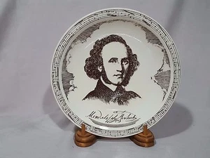 Vernon Kilns "Music Masters"  Composer Plate - Mendelssohn - MINT - Picture 1 of 2